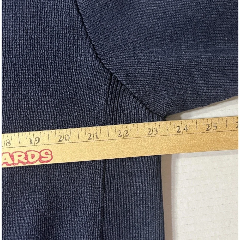 Vintage Abercrombie & Fitch Sweater Boys Large Navy Blue Heavyweight Preppy Y2K‎